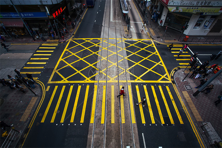 马路口指示线